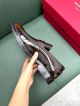 Ferragamo Man Black and brown Calfskin Business Leather Shoes 0428121 (8)_th.jpg